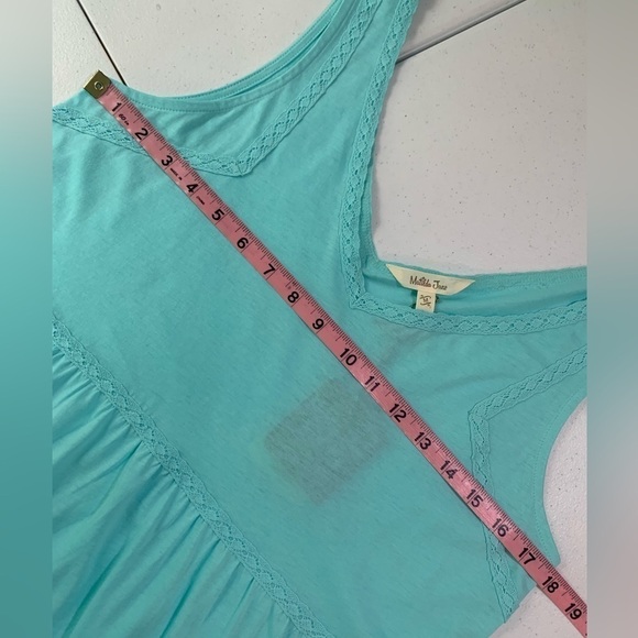 Nwt Matilda Jane Talk To Me Cotton Babydoll Tank Aqua - Picture 8 of 11